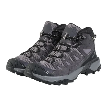 Giày leo núi nữ SALOMON X ULTRA 360 LEATHER MID GORE-TEX Xám (L47571100)