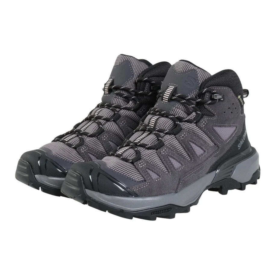 Giày leo núi nữ SALOMON X ULTRA 360 LEATHER MID GORE-TEX Xám (L47571100)