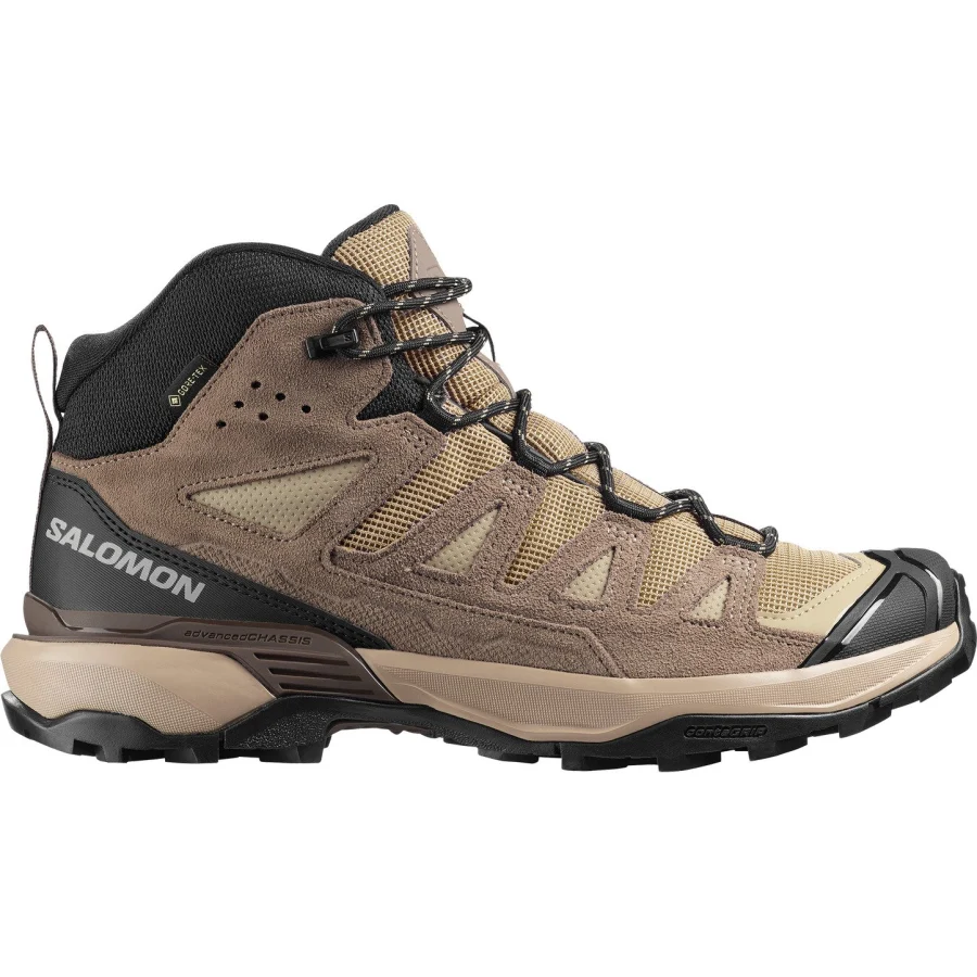 Giày leo núi nam SALOMON X ULTRA 360 LEATHER MID GORE-TEX Nâu Đỏ (L49158300)